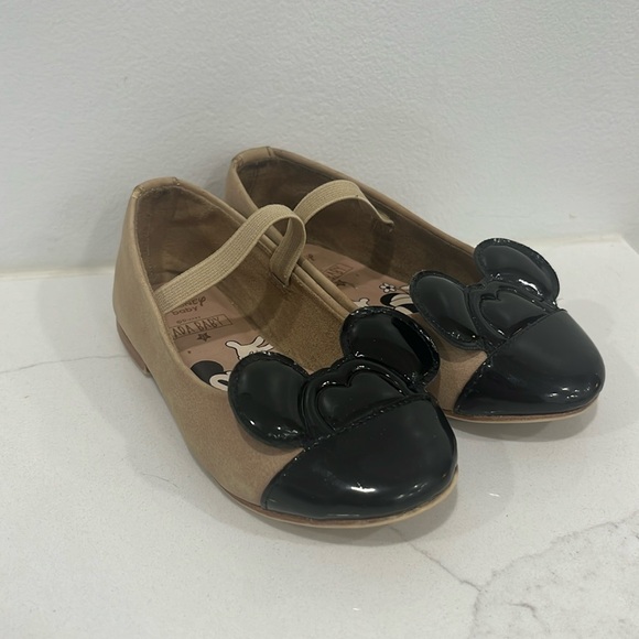 Zara Mickey Mouse Dressy Flats - Picture 1 of 8